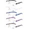 DOOViC 5 Pack Rimless One-Piece Design Reading Glasses Blue Light Blocking Computer Readers for Women Men 2.50