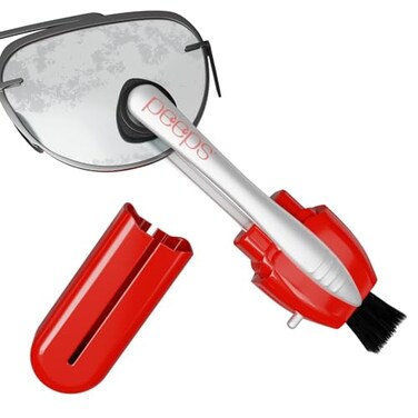 Peeps Lens Cleaner, Glasses Cleaning Tool, Injected Red, 1 Count
