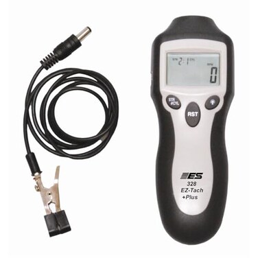 ES Electronic Specialties 328 EZ Tach Plus Digital Tachometer: 0-20000 RPM for 24 Cycle Motors, Wireless/Inductive Pickup, Backlit LCD, Flashlight, Handheld Meter for Small EngineAuto Use