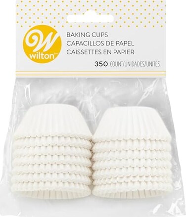 Wilton Mini Baking Cups, White, 1.25 in., 350-Count
