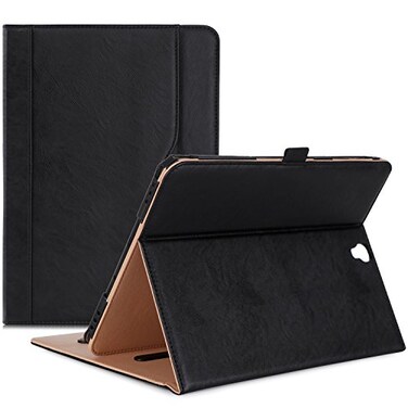 ProCase Case for Galaxy Tab S3 9.7, Stand Folio with Card Pocket - Black