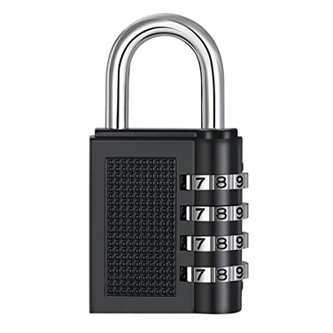 ZHEGE Gym Lock, 4 Digit Combination Padlock for School Locker ,Black