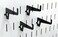 Wall Control 2-7/8in Long Reach Hook Pack - Slotted Metal Pegboard Hooks Pegboard and Slotted Tool Board - Black
