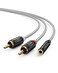 CableCreation 3.5mm to 2RCA Stereo Audio Cable, RCA to 3.5mm FM Y Splitter