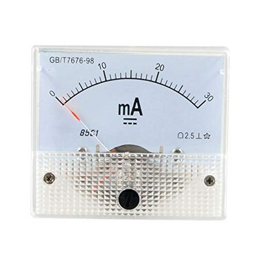 YXQ 0-30mA Analog Current Panel 85C1 Amp Ammeter Gauge Meter 2.5 Accuracy for Auto Circuit Measurement Tester ,DC 30mA