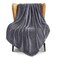 Exclusivo Mezcla Soft Large Fleece Throw Blanket for Couch, Dark Grey