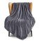 Exclusivo Mezcla Soft Large Fleece Throw Blanket for Couch, Dark Grey