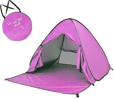 Eplze Automatic Pop Up Beach Tent 2-3 Persons ,Pink