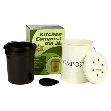 The Relaxed Gardener Kitchen Compost Bin, 0.8 Gallon