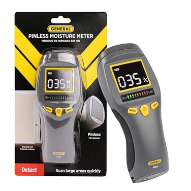 General Tools MM8 Pinless Moisture Meter for Wood, WallsMold Detection