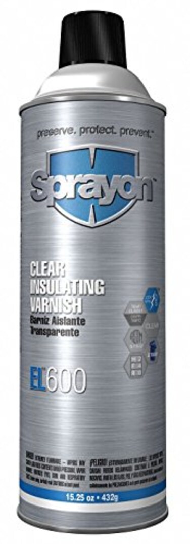 Sprayon Insulating Varnish, Clear, 15.25 oz.