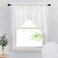 RYB HOME Short Kitchen Valances and Curtain Set for Small Windows