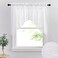 RYB HOME Short Kitchen Valances and Curtain Set for Small Windows