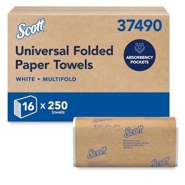 Scott Professional Multifold Paper Towels, Bulk, 16 x 250 Sheets ,37490