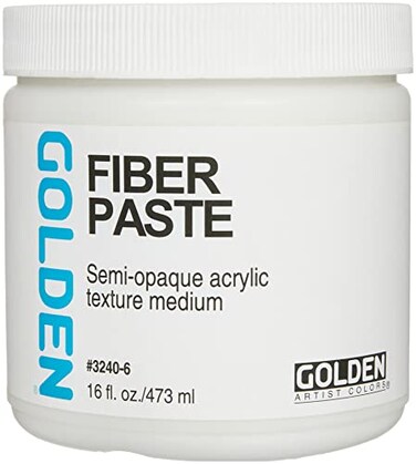 Golden Molding Paste Medium - Fiber, 16 oz jar