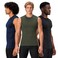 DEVOPS 3 Pack Men's Compression Shirts Sleeveless Tank Top Baselayer