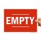 SmartSign "Empty" Cylinder Sign10" x 14" Plastic