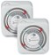 Intermatic TN111K 15-Amp Indoor Timer - Versatile 24-Hour Control - Easy Manual Override and Single 2-Prong Design ,2 Pack