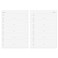 Discagenda Planner Insert Refills 6-Hole Ringbound 60 Sheets 120gsm 80lb 5.8x8.3in ,Contacts, A5
