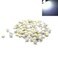 Xiaoyztan 100Pcs 1W White LED Bead Chips DC 3.0-3.2V