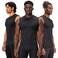 DEVOPS 3 Pack Men's Compression Shirts Sleeveless Tank Top Baselayer