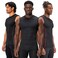 DEVOPS 3 Pack Men's Compression Shirts Sleeveless Tank Top Baselayer