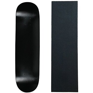 Moose Skateboard Deck Blank Dipped Black 7.5" Black Grip