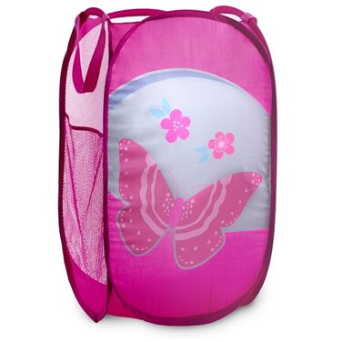 Handy Laundry Collapsible Mesh Pop Up Hamper ,Butterfly