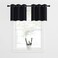 NICETOWN Small Kitchen Window Curtains Valances for Basement Window