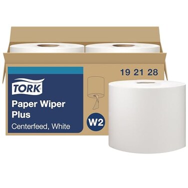 Tork Paper Wiper Plus White W2, 2 x 300 Sheets, 192128