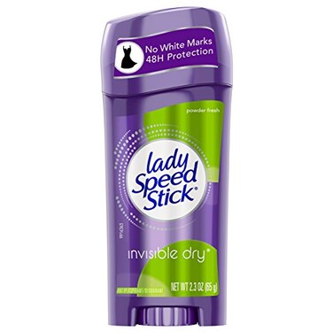 Lady Speed Stick Deodorant 2.3 Ounce Powder Fresh Invisible Dry ,65ml,3 Pack