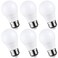 TORCHSTAR 6-Pack A15 LED Bulbs Dimmable Light Bulb for Ceiling Fan 3000K