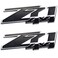 Aimoll 2pcs Z71 4x4 Emblems Badges, 3D ABS Decal Emblems Replacement for Chevy GMC Silverado ,Chrome Black