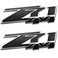 Aimoll 2pcs Z71 4x4 Emblems Badges, 3D ABS Decal Emblems Replacement for Chevy GMC Silverado ,Chrome Black