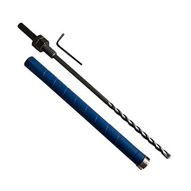 EDiamondTools 1" Dry Diamond Core Bit w/Pilot for BrickBlock, 1/2" Chuck