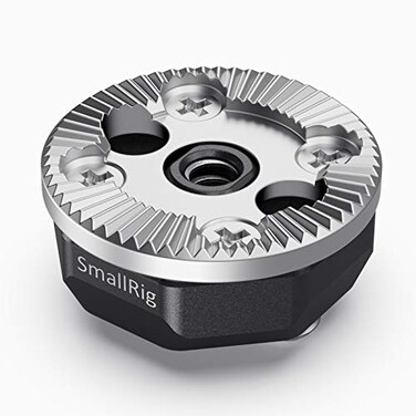 SMALLRIG Standard Rosette Bolt-On Mount ,M6 Thread, 31.8 Diameterfor Camera Cage and Accessories - 1939
