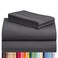 LuxClub Queen Size Sheet Set, CoolingSoft Deep Pocket Bed Sheets, 4PC