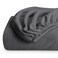 Bare Home Super Soft Fleece Fitted Sheet ,Queen, Grey