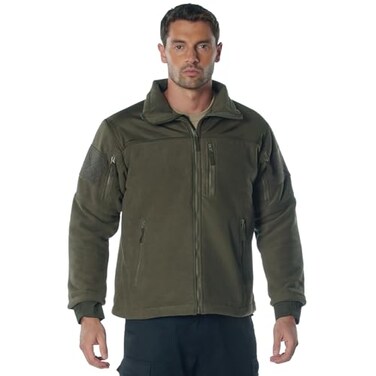 Rothco Spec Ops Tactical Fleece Jacket, Olive Drab, XL