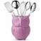 Comfify Purple Owl Utensil Holder“ Decorative Ceramic Kitchen Crock