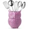 Comfify Purple Owl Utensil Holder“ Decorative Ceramic Kitchen Crock