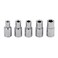 JDYYICZ 5Pcs E Torx Star Female Bit Socket Set 1/4" Drive E4 -E8