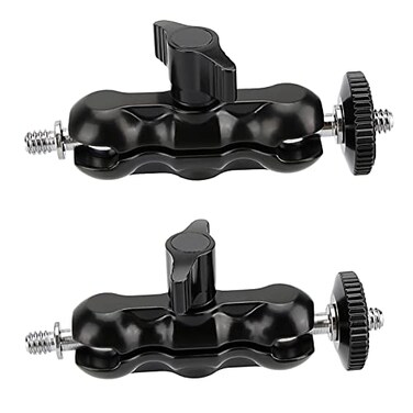 CAMVATE Universal Magic Arm with 1/4"-20 Thread,Black,2 Pieces- 2080