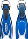 Cressi Frog Plus Adjustable Open Heel Fins, Blue/Silver, M/L