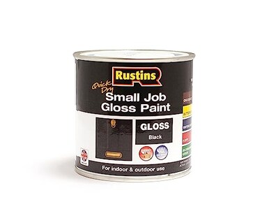 Rustins Quick Dry Small Job Paint Gloss Black 250ml8.5 Fl. Oz.