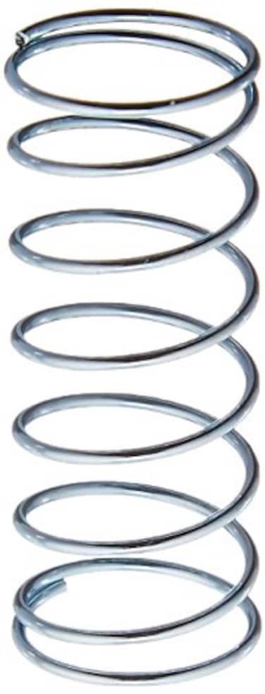 Prime-Line SP 9727 Compression Spring, Spring Steel Construction, Nickel-Plated Finish, 0.041 GA x 5/8 In. x 1-1/2 In. ,2 Pack