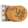 Texas Love Y'all Texas Coaster Set - Cork 3.5 Inch Coasters: 4 Texas Coasters Gift