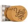 Texas Love Y'all Texas Coaster Set - Cork 3.5 Inch Coasters: 4 Texas Coasters Gift