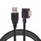 cablecc 1.2m 90 Degree Right Angled Micro USB Screw Mount to 3.0 Data Cable for Industrial Camera