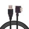 cablecc 1.2m 90 Degree Right Angled Micro USB Screw Mount to 3.0 Data Cable for Industrial Camera